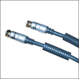 Gold Plated F-Plug To Plug Video Lead Various Lengths