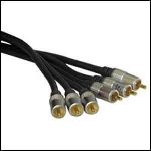 Gold Plated 3 x RCA To 3 x RCA Lead Various Lengths
