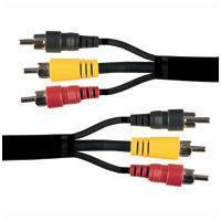 3 X RCA Phono Plugs To 3 X RCA Phono Plugs <b>Various Lengths</b>