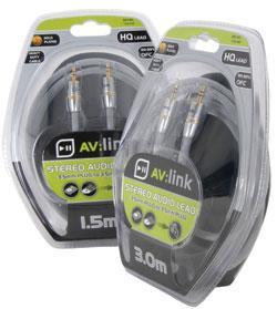 3.5mm Plug to Plug Stereo Audio Lead - Various Lengths