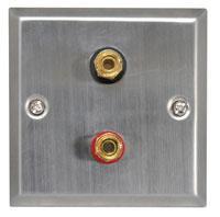 Speaker Wallplate for a Single Speaker Steel - main image