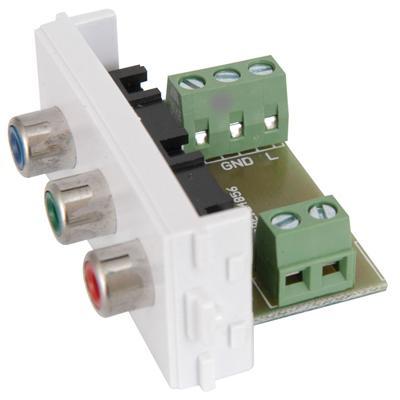 RGB Component Video RCA Module for Wallplate