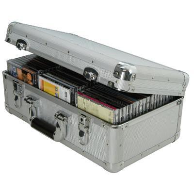 Robust Aluminium Flight CD Case Holds 60 CDs