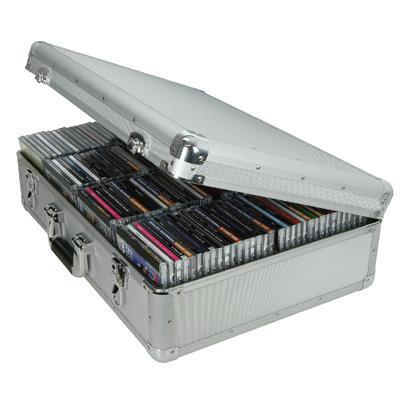 Robust Aluminium Flight CD Case Holds 120 CDs