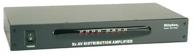 8-Way A/V distribution amplifier