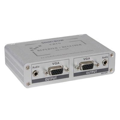SB-6310R Cat 5 Repeater & Receiver With Dual VGA/Audio Outputs - main image