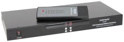 SB-5582 8:2 Component Video (RGB) & Audio Matrix Switcher With IR Remote + RS232 Control - main image