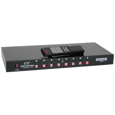SB-5608 8:1 HDMI Switcher With IR Remote Control & RS-232 PC Control