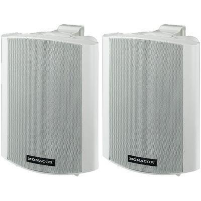 Monacor MKA-60SET/WS Active Stereo Speaker System 2 x 15W RMS - White