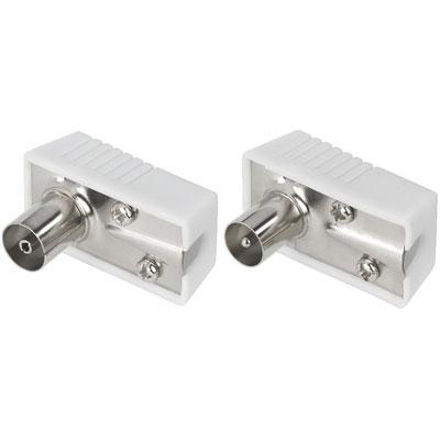 Right Angle Coaxial Antenna Plug And Right Angle Female - main image
