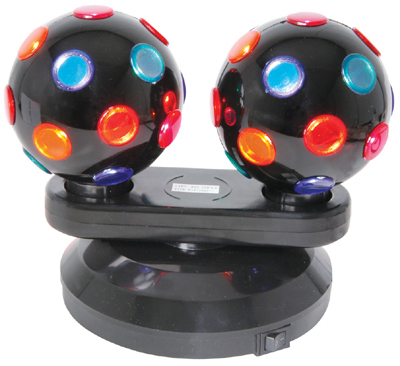 Dual Rotating Disco Balls