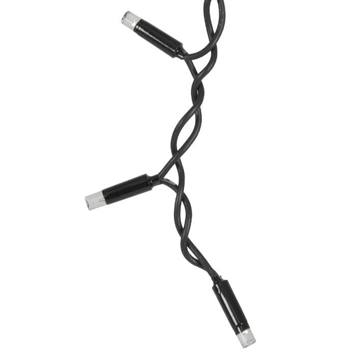 Single LED Icicle String Lights Hanging White Background - main image