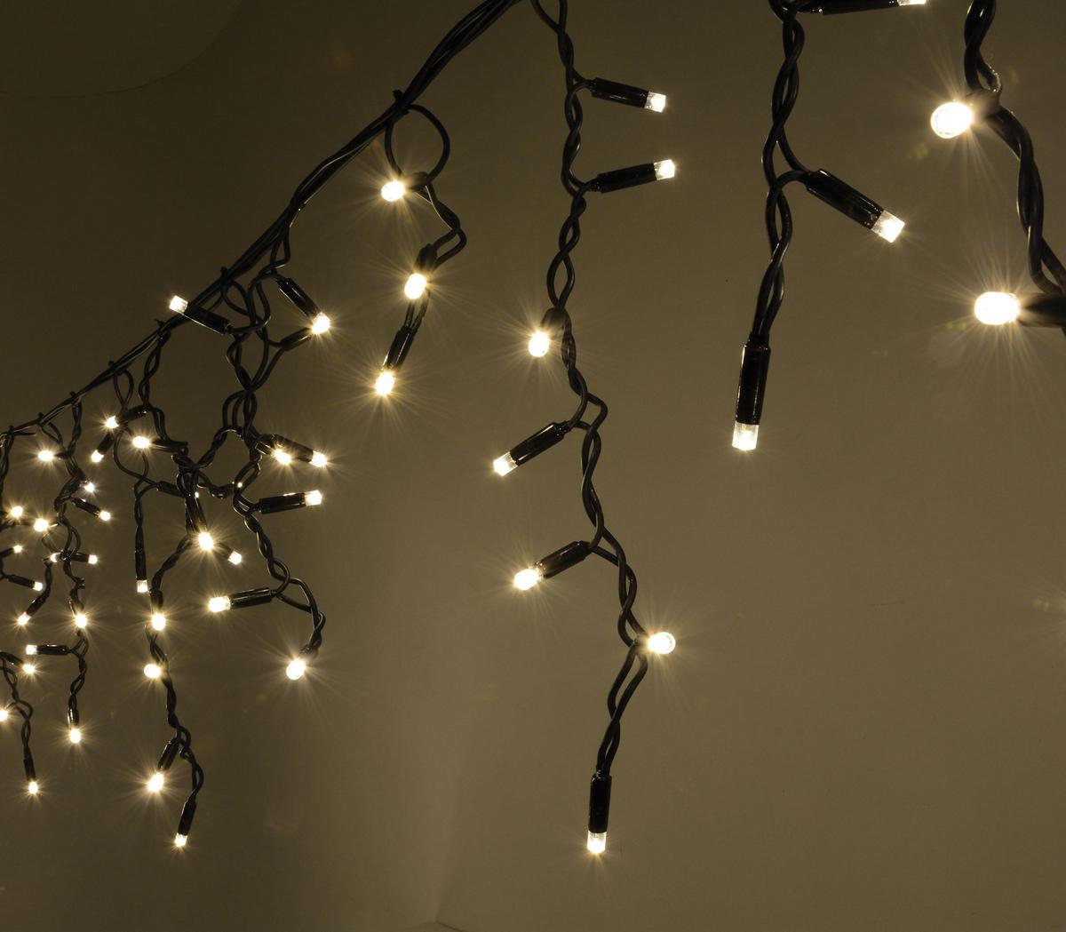 LED Icicle String Lights - Warm White Effect - main image