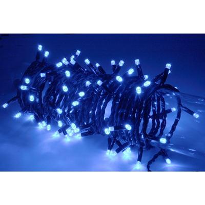 Heavy Duty/Outdoor LED String Lights with Controller - 8 Patterns - Blue