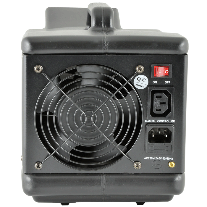 QTFX-B3 Large Black Bubble Machine With Remote Rear View - main image