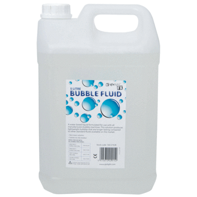 5 Litre Bottle Of Bubble Fluid
