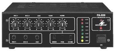 PA-888 Mono PA Mixing Amplifier 45W RMS 100V & 4/8/16 Ohm