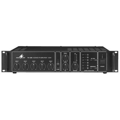 Monacor PA-1206 6-Zone Mono Mixing Amplifier 120W