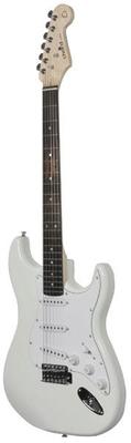 Arctic White Gloss Electric Guitar - main image