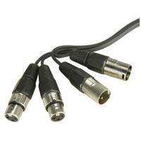 2 x XLR Plugs To 2 x XLR Sockets