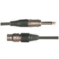 Microphone Lead XLR Socket To 6.3mm Mono Jack Plug