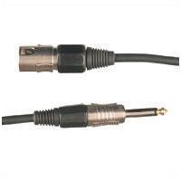 Microphone Lead XLR Plug To 6.3mm Mono Jack Plug