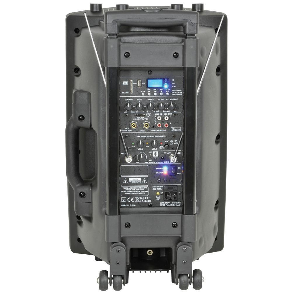 Portable PA with Bluetooth 100W 2 x VHF Microphones 12" or 15" - main image