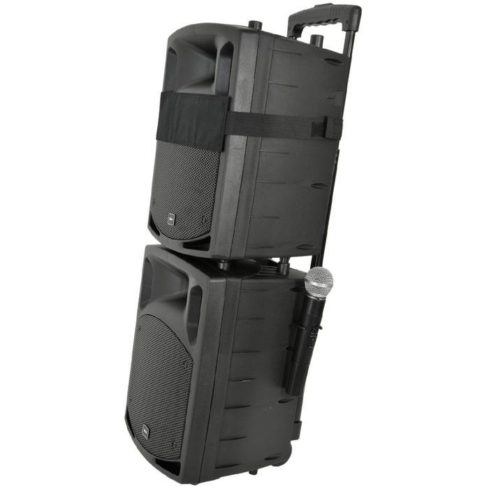 QTX PAV8 Portable PA Set With UHF Mics, Bluetooth & DVD - main image