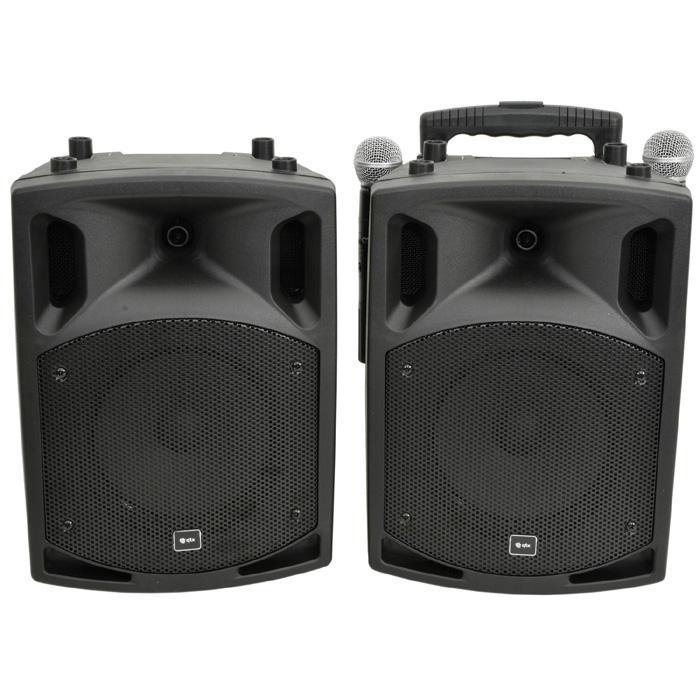 QTX PAV8 Portable PA Set With UHF Mics, Bluetooth & DVD - main image