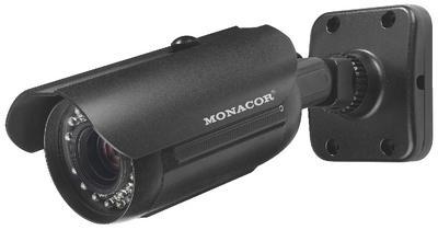 Monacor TVCCD-187HCOL High-Resolution Colour CCTV Camera with Pro Day Night Function