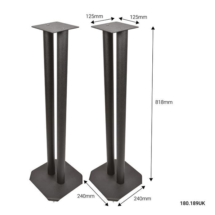 Universal Floor Speaker Stands Black - main image