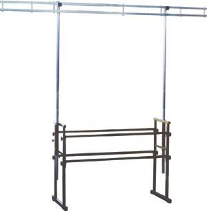 DJ Stand With Dual Bar Lighting Rig - main image