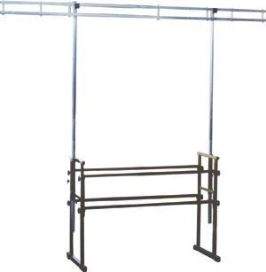 DJ Stand With Dual Bar Lighting Rig