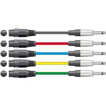 Classic XLR Female to 6.3mm Mono Jack Leads - main image