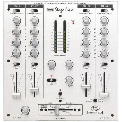 Stereo DJ Mixer, with Brushed Aluminium Front Panel - main image