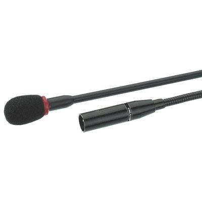 EMG-648P Electret Gooseneck Microphone with Red Lighting Ring