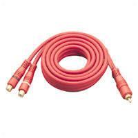 High Quality 2 x RCA Plugs - 1 x RCA Socket 0.25m