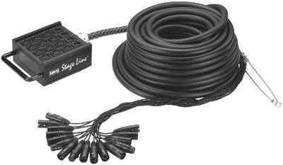 Standard 16 Way Stage Box 12 Inputs 4 Outputs 25M  - main image