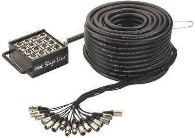 Professional 16 Way Stage Box 12 Inputs 4 Outputs 30M  - main image