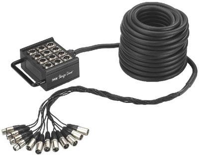 12 Way Stage Box 8 Inputs 4 Outputs 20M 