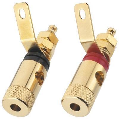 Monacor BP-260G Pair of Speaker Pole Terminals 