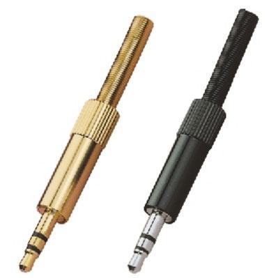 3.5mm Stereo Plugs Metal, Gold Plated - main image