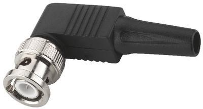Right Angle BNC Plug 50 ohm Centre pin with screw connection