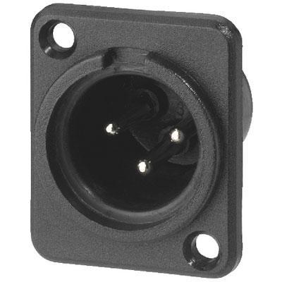 XLR Chassis Connector, 3 poles  
