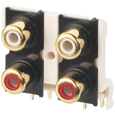 RCA 4 Chassis sockets Print Jack 