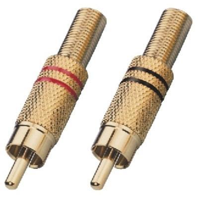 T 708GLC RCA Plugs Gold plated 7mm