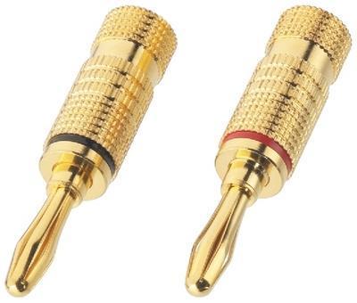 Monacor BP-100G Plugs Pair 4mm