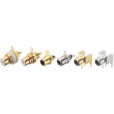 RCA Chassis Jacks gold-plated, hole  9.5mm - main image