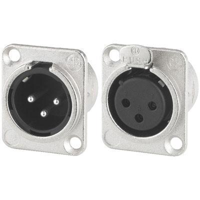 Neutrik XLR Chassis Plug Connector, 3 poles