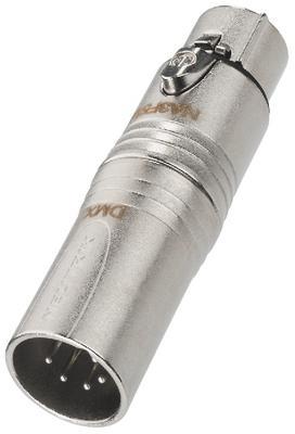 Neutrik Adapter XLR/XLR 5-pole XLR Plug to 3 Pole XLR inline jack